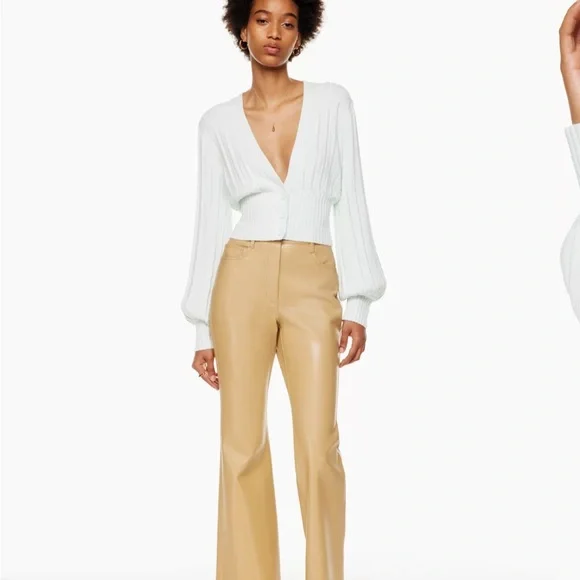 Wilfred Orange Ribbed Cardigan - Picture 3 of 4